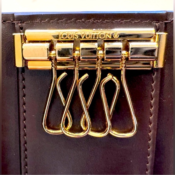 💎Louis Vuitton Monogram Vernis 4 Ring Key Case - Picture 4 of 6